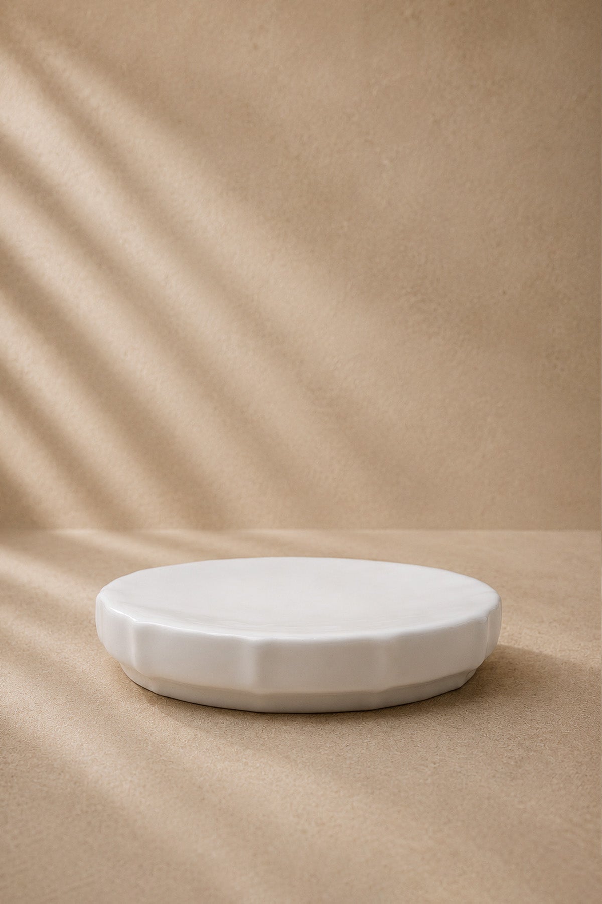 Ivory Stoneware Katı Sabunluk