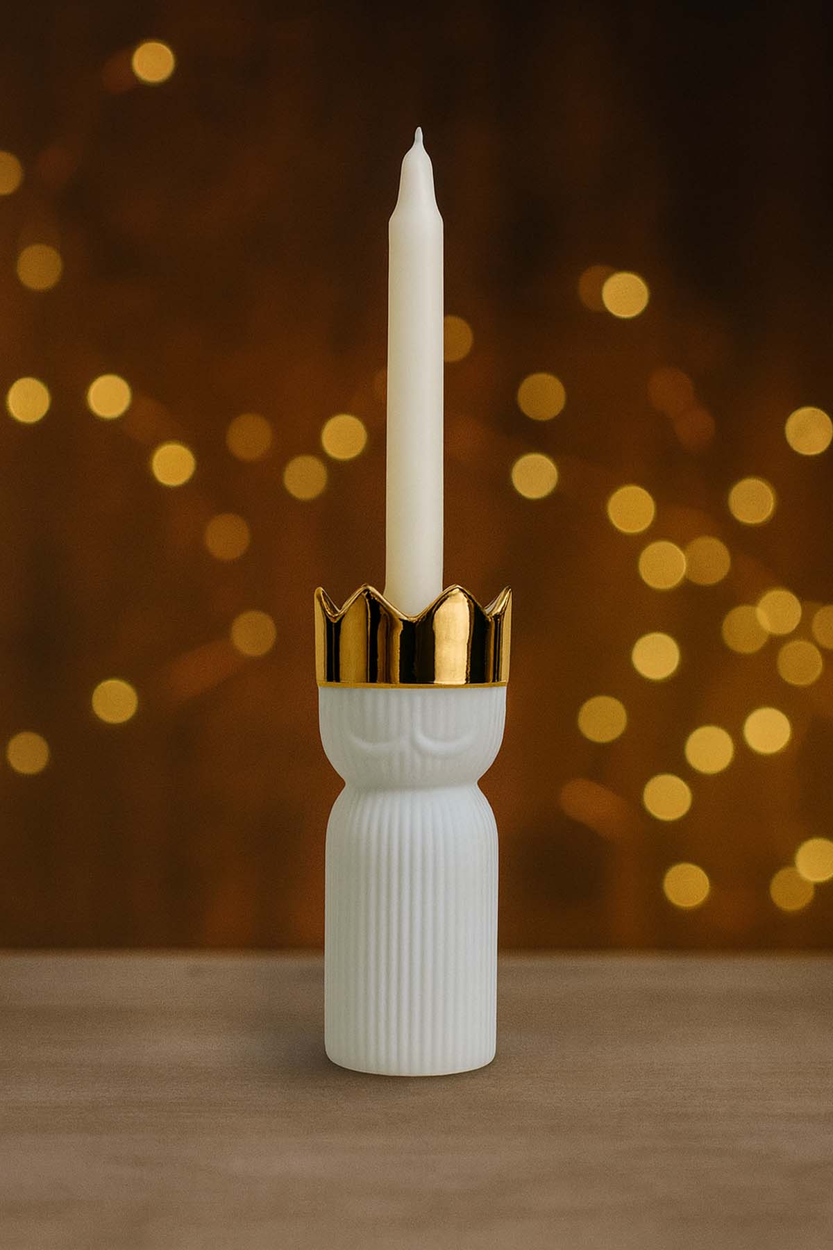 Melchior Kral Işığı Mumluk, Şamdan 6x16,5 cm