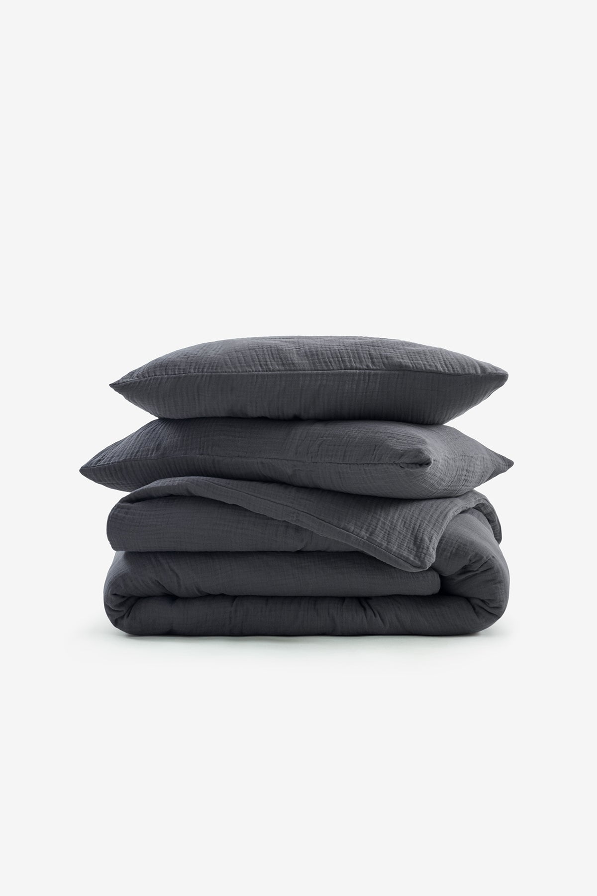 Koza Muslin Duvet Cover Anthracite