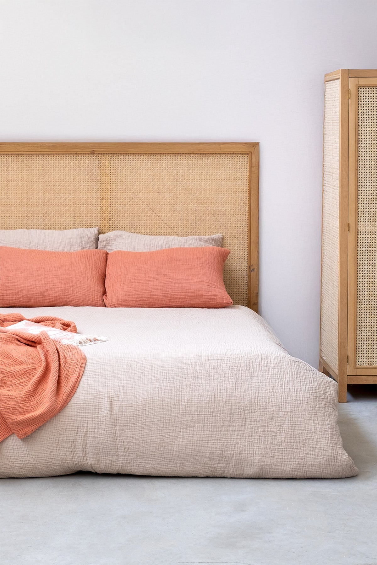 Koza Muslin Duvet Cover Beige