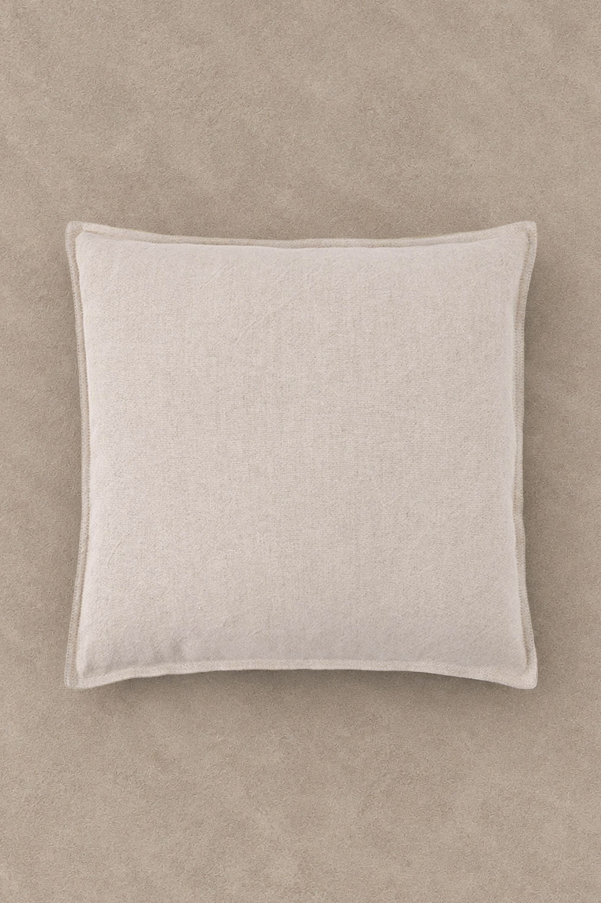 Linen Blend Solid Color Throw Pillow Natural
