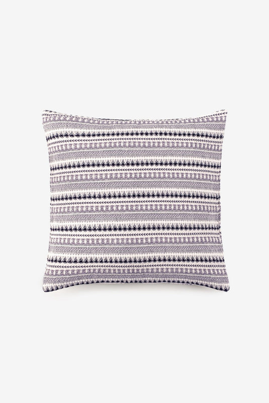 Le Point Throw Pillow Cover Natural-Grey