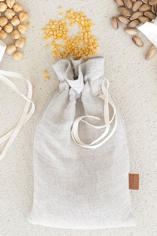 Linen Canvas Food Bag Natural