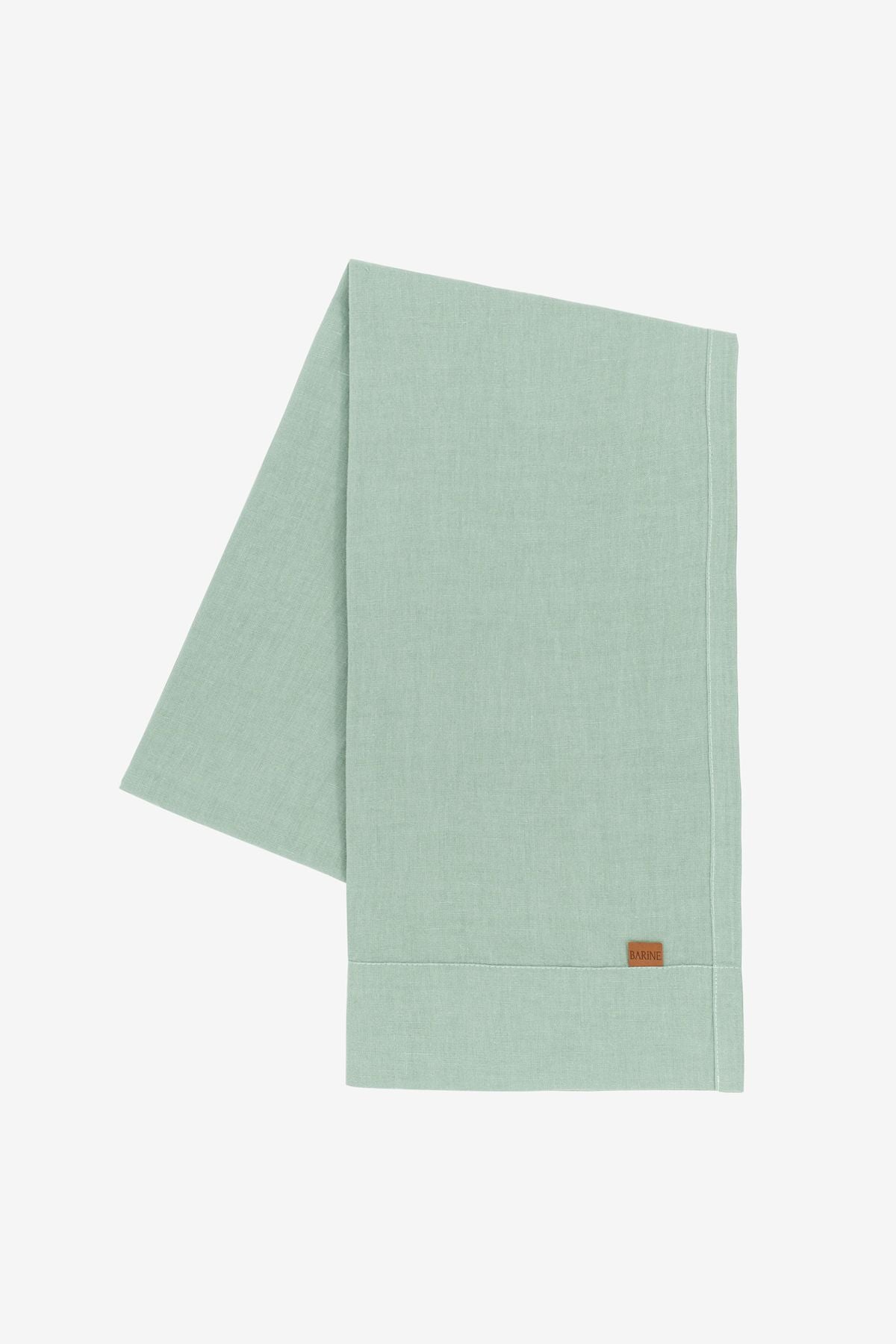 Linen Runner Frosty Green