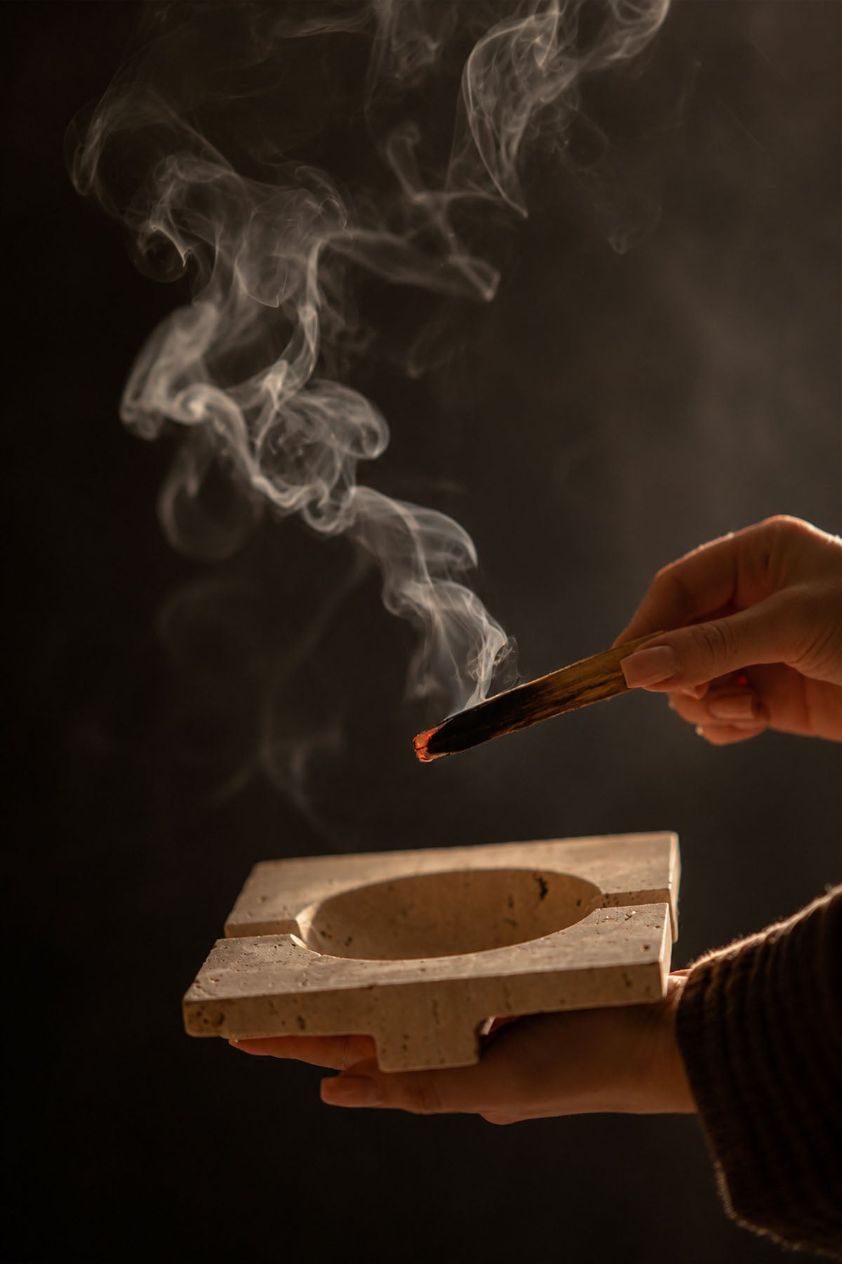 Mermer Palo Santo Tütsülük ve Kül Tablası