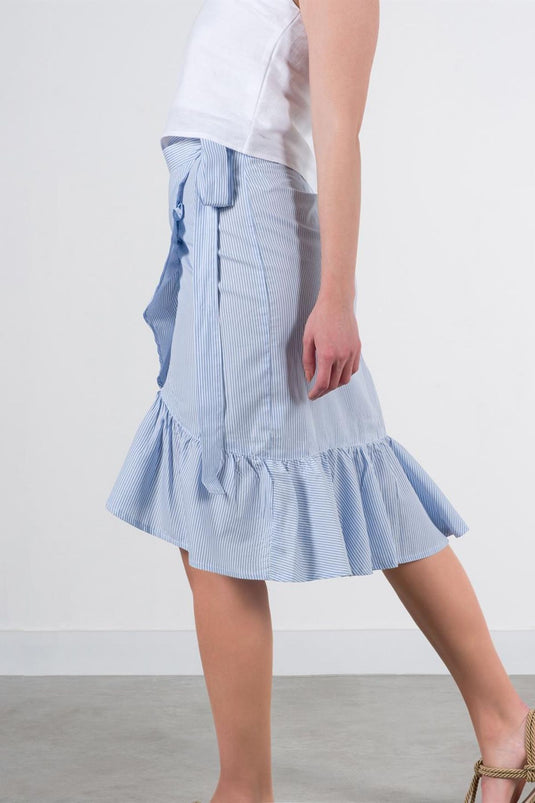 Meltem Skirt Blue-White