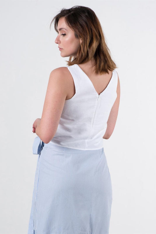 Meltem Skirt Blue-White