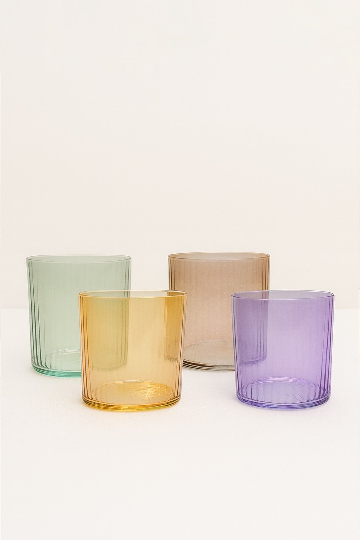 Mixology Karışık Renkli 4'lü Su Bardağı Seti