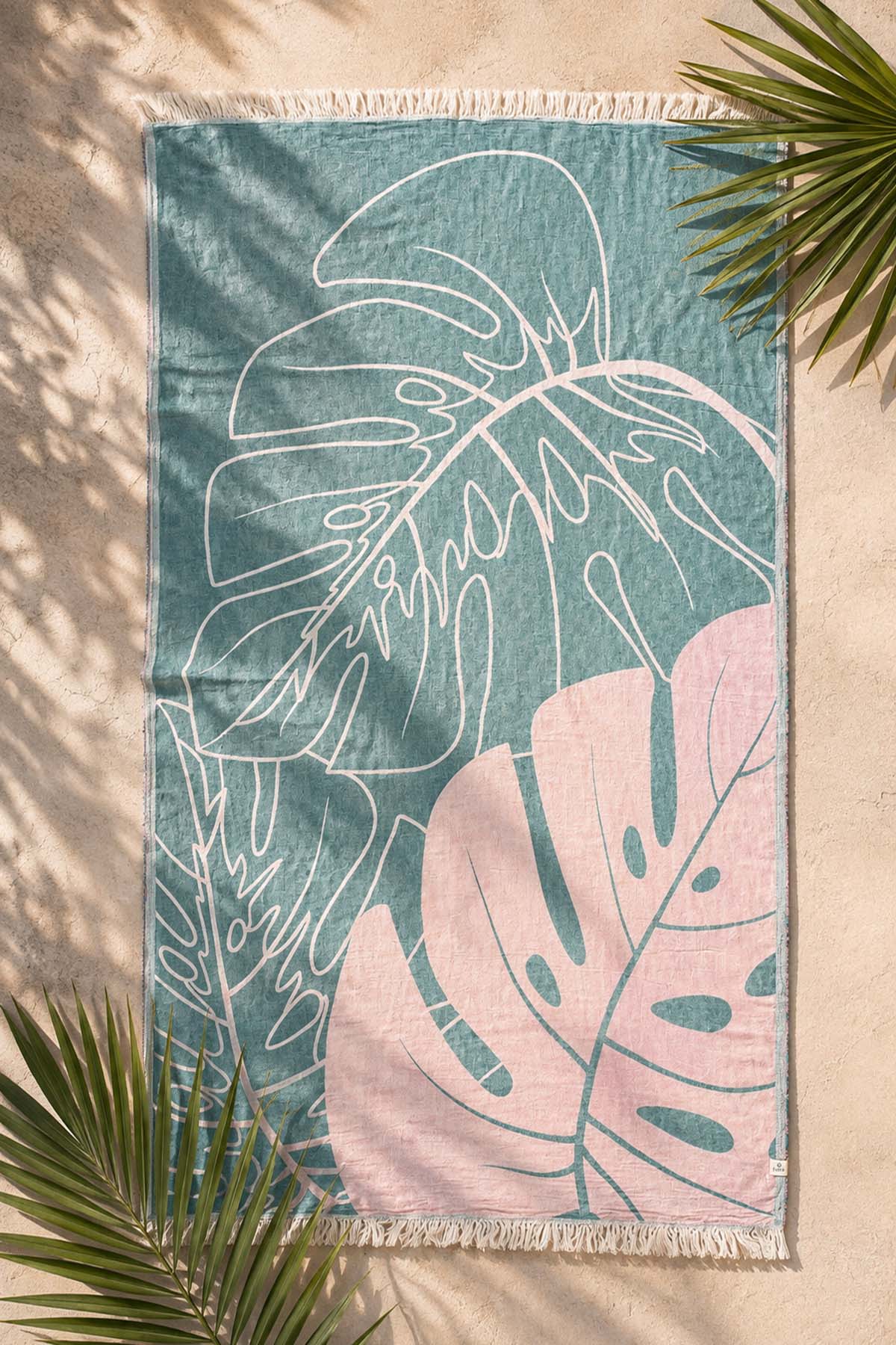 Monstera Peştamal Rose Smoke