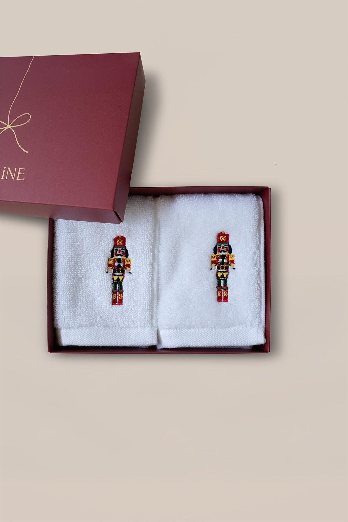 Fındıkkıran Nakışlı Pamuk Bukle Havlu 2'li Set 600gr/m2