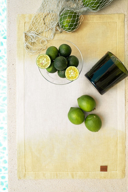 Set de Table en Lin Ombre Citron
