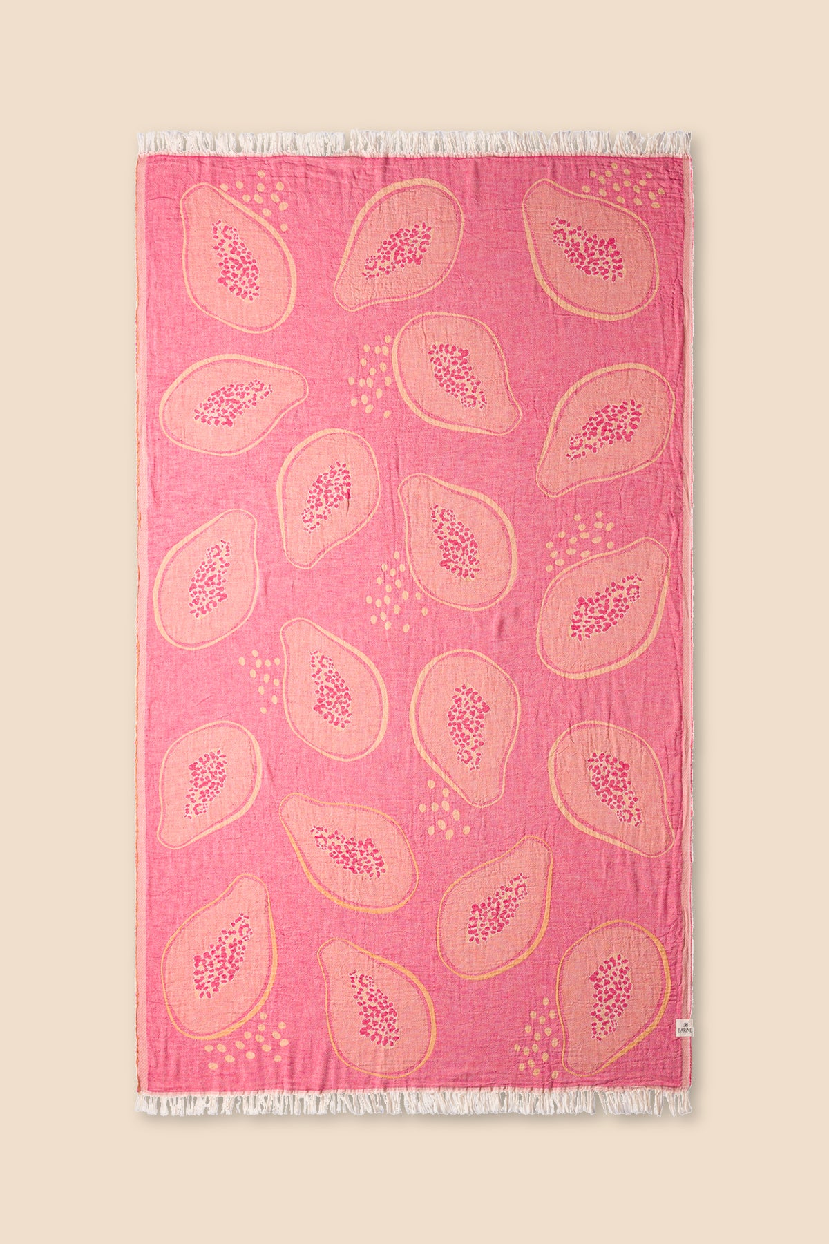 Papaya Jakarlı Peştemal Pembe, Taşıma Çantalı