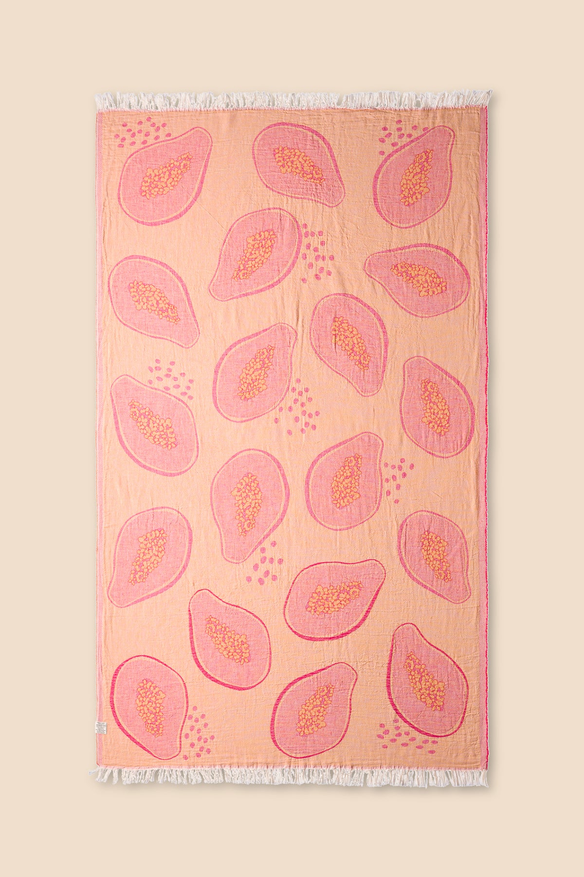 Papaya Jakarlı Peştemal Pembe, Taşıma Çantalı