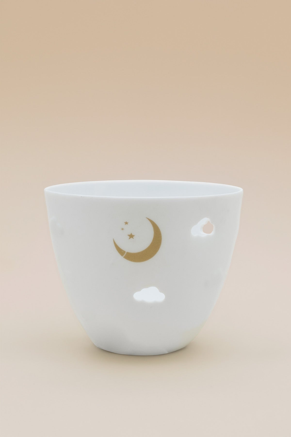 Şiir Işığı Porselen Mumluk 8x6 cm