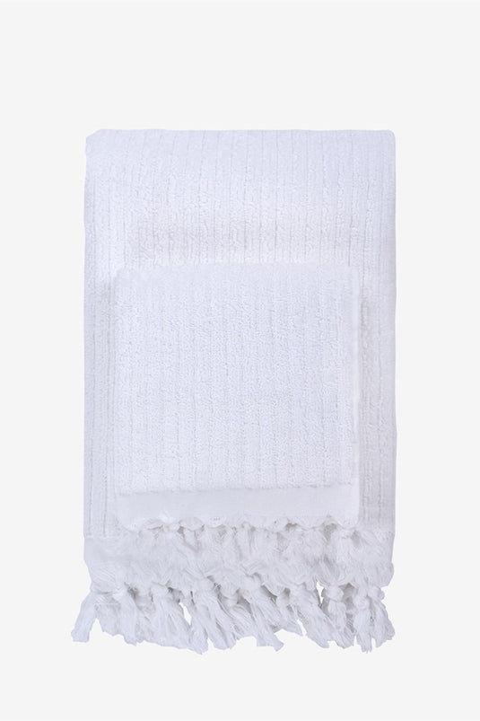 Rib Towel White