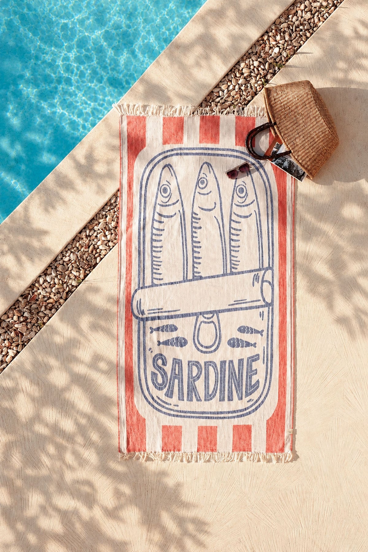 Sardines Jakarlı Peştamal, Taşıma Çantalı