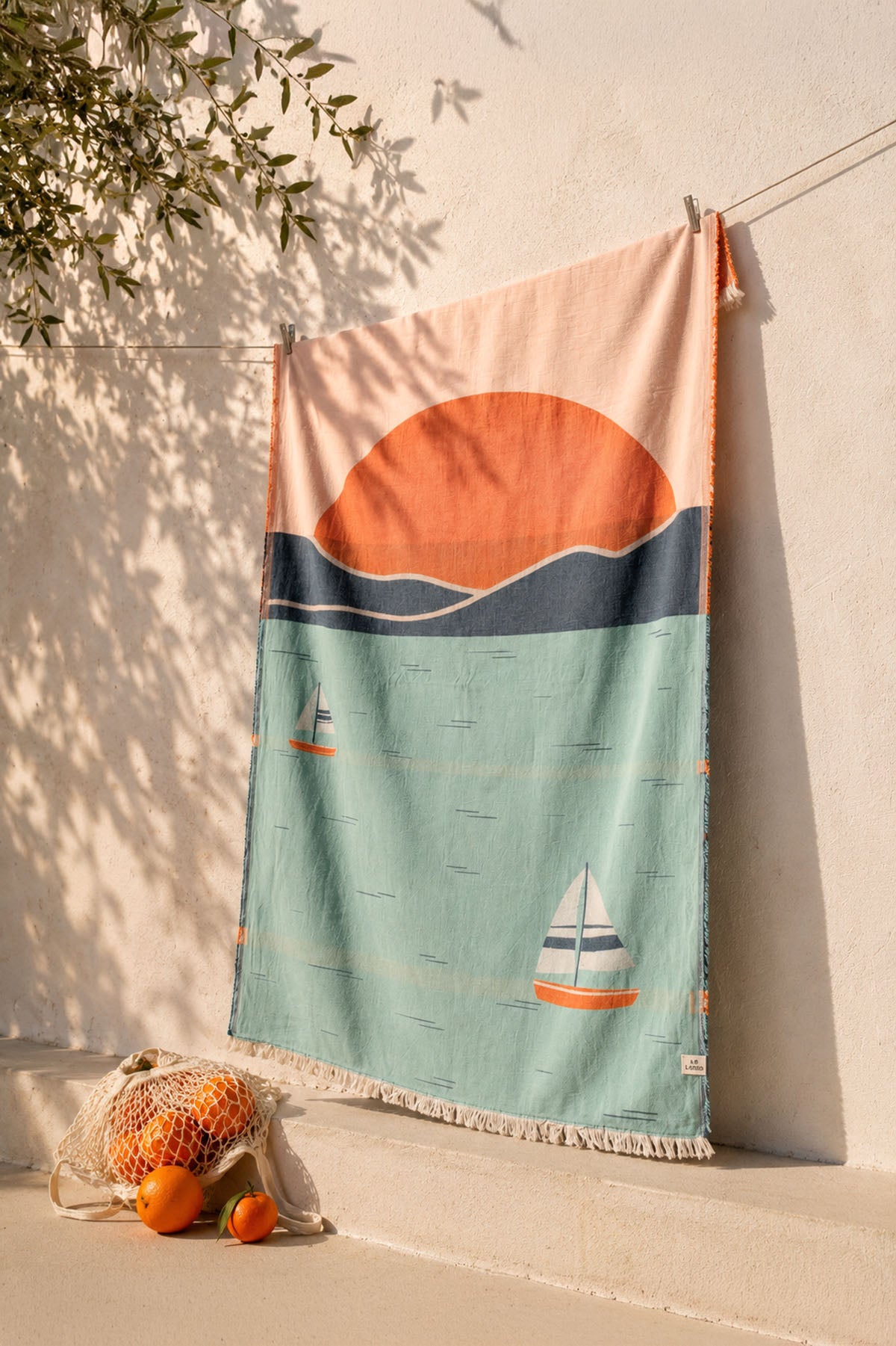 Seascape Jakarlı Peştemal Mint Taşıma Çantalı