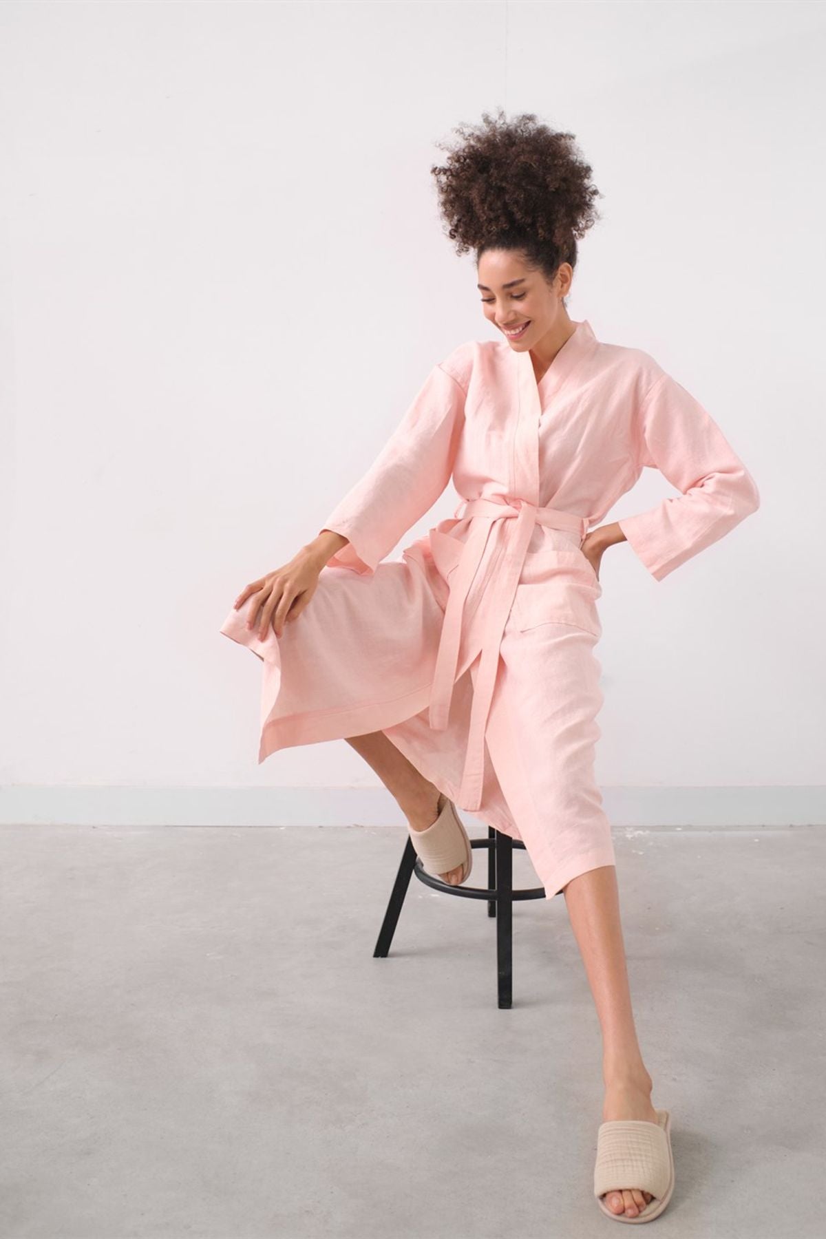 Serenity Kimono Pembe