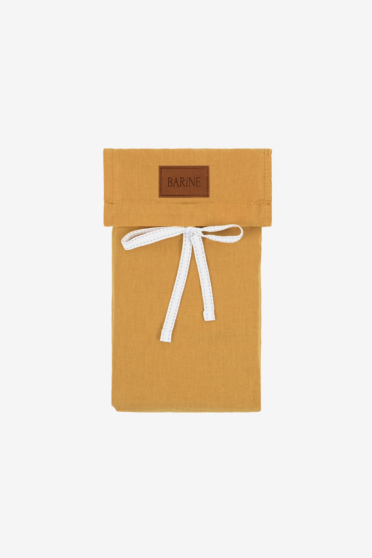 Yıkanmış Keten Yastık Kılıfı 2'li Set Sarı