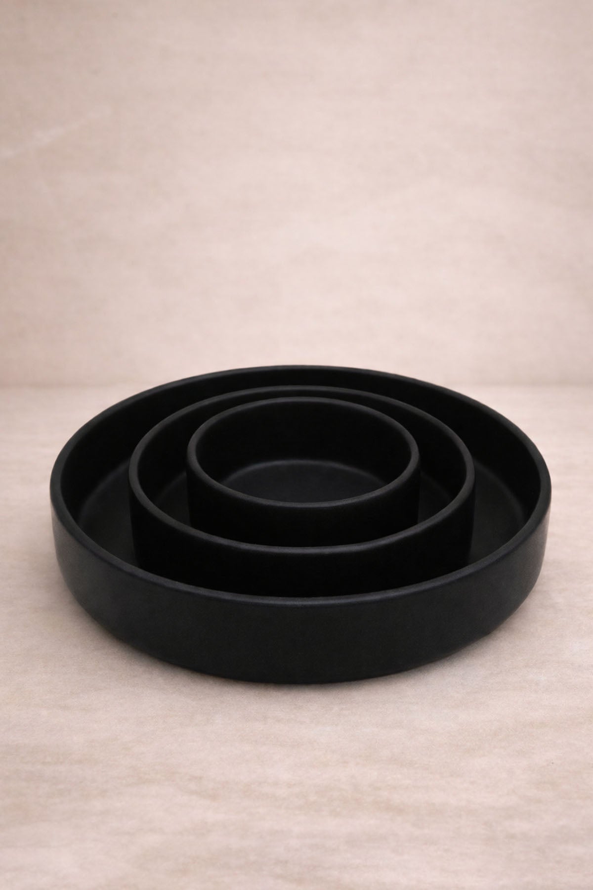 Stoneware Sunum / Salata Kasesi Siyah 21 cm