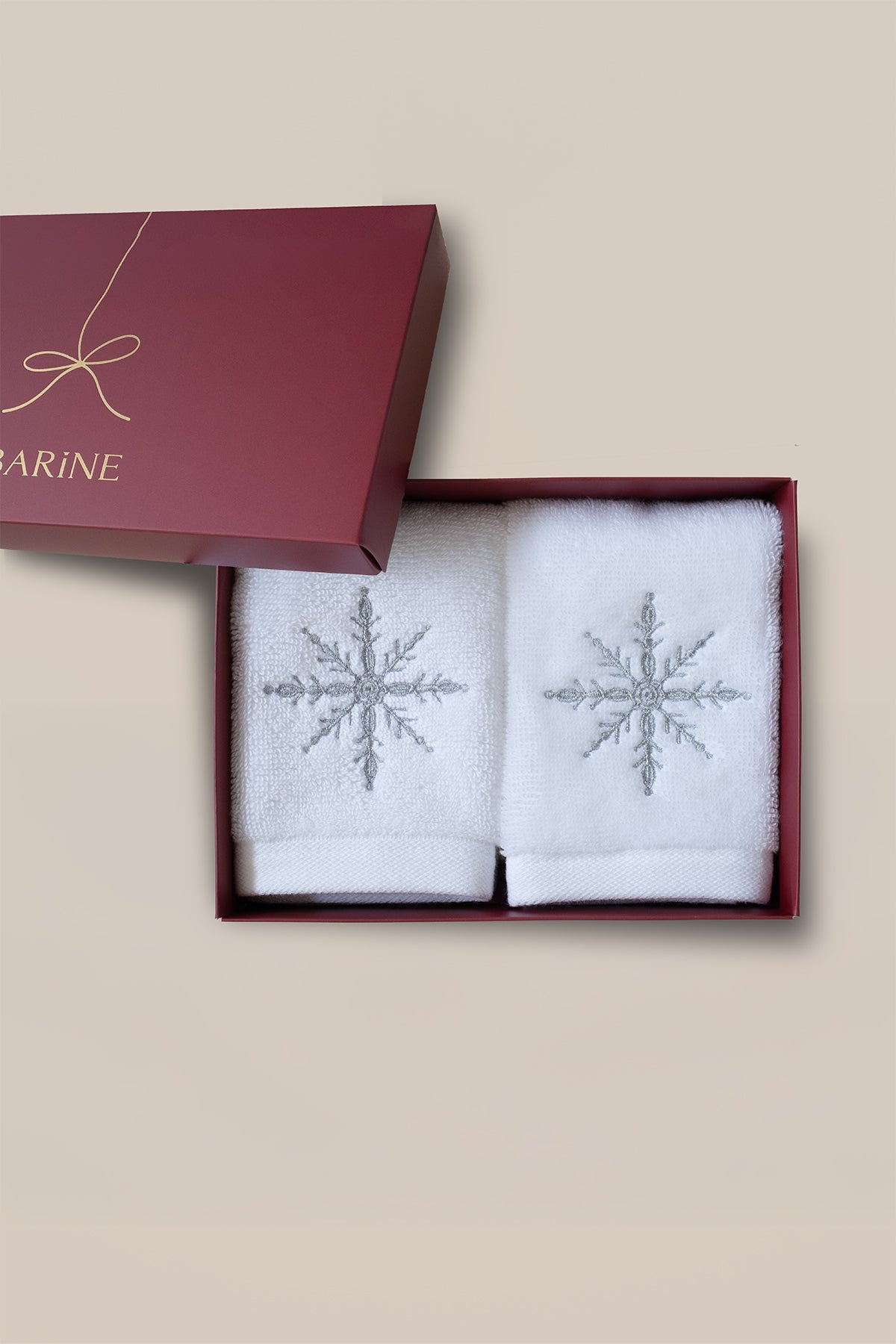 Kartanesi Nakışlı Pamuk Bukle Havlu 2'li Set 600gr/m2