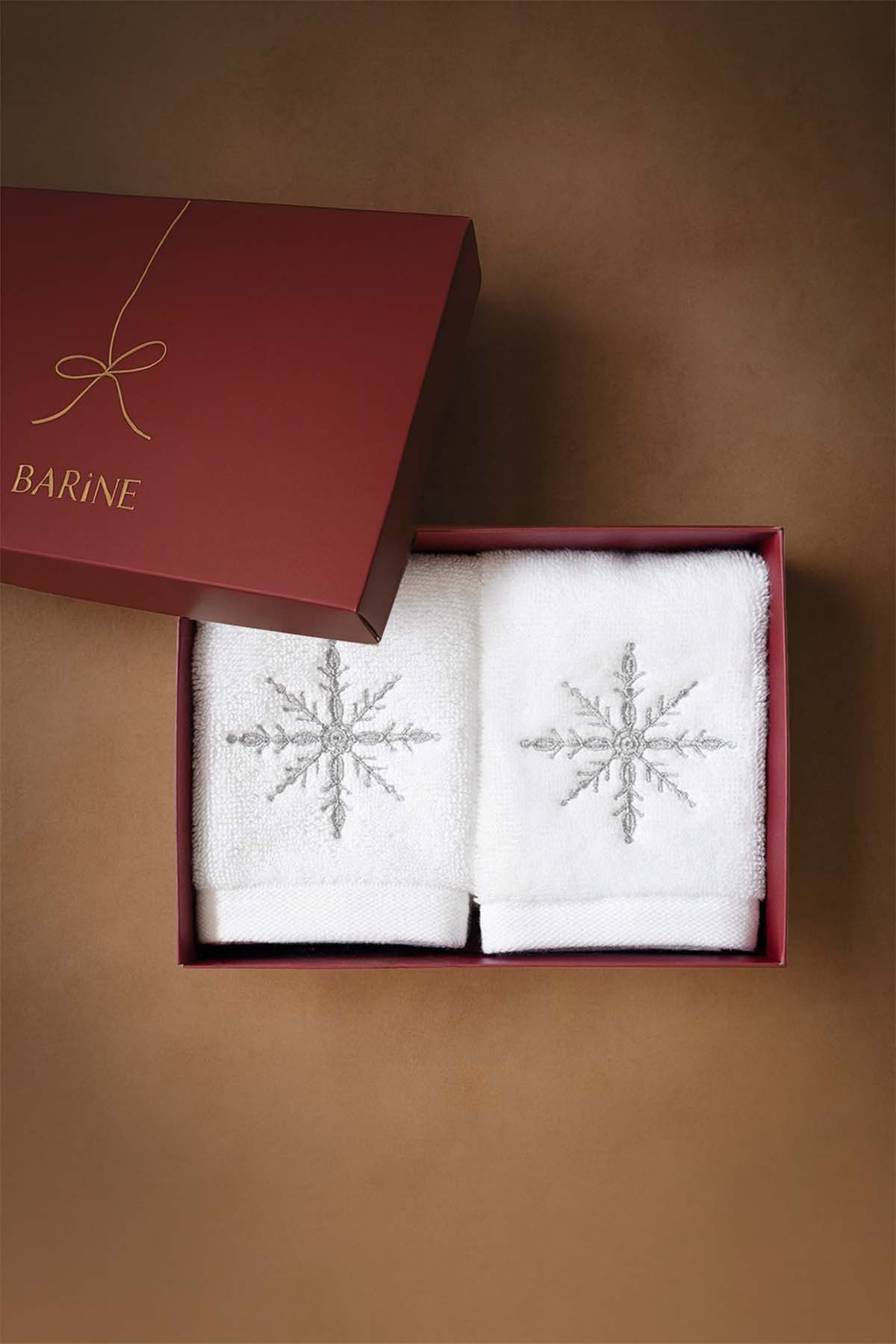 Kartanesi Nakışlı Pamuk Bukle Havlu 2'li Set 600gr/m2