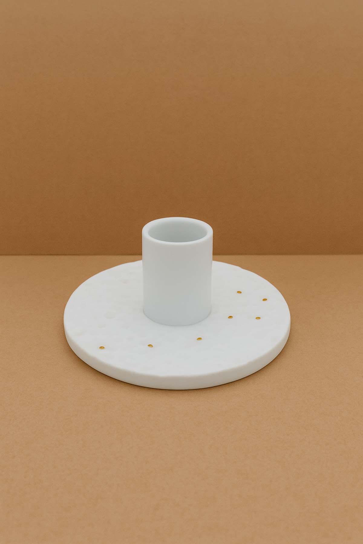 Yıldız Desenli Porselen Mumluk, Şamdan