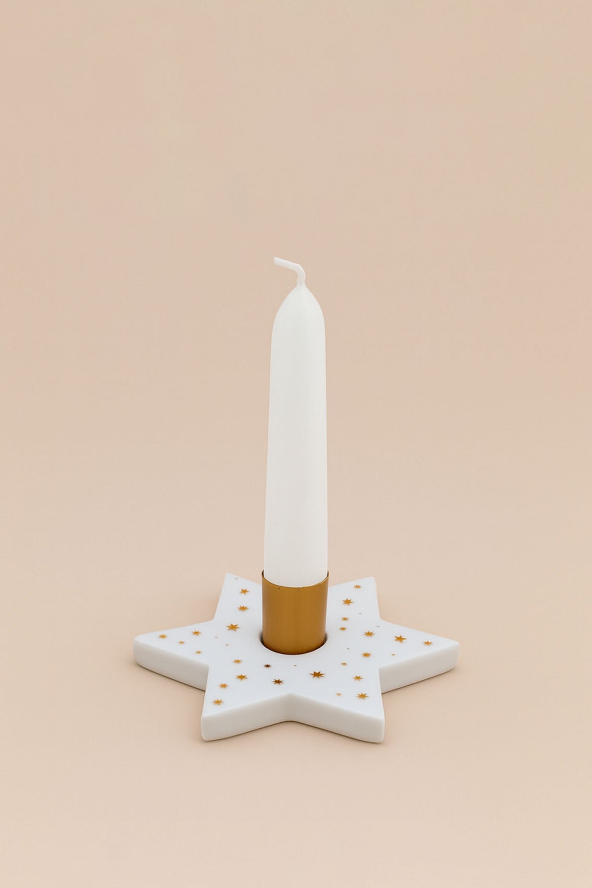 Yıldız Şeklinde Porselen Mumluk, Şamdan