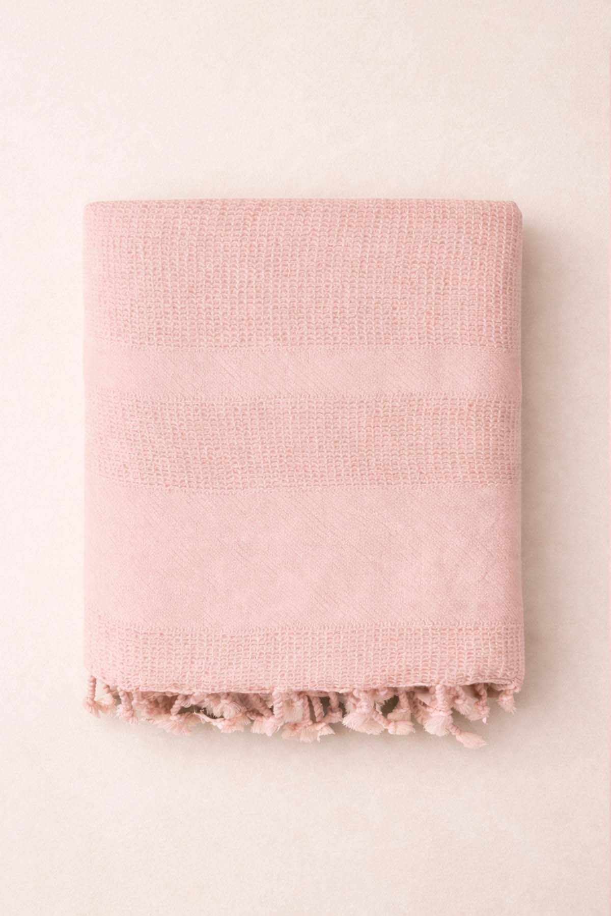 Stone Sofa Throw Vintage Blush