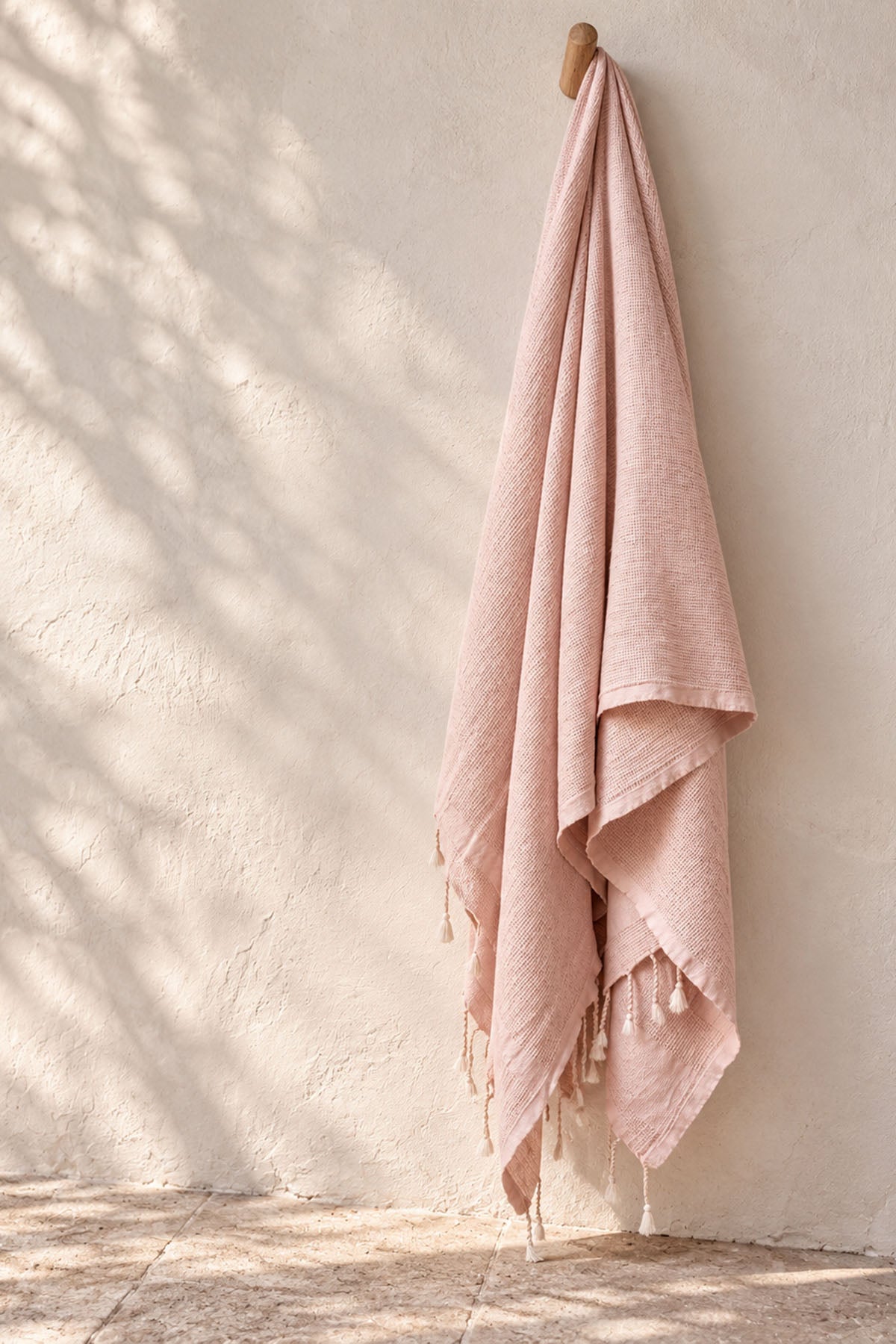 Stone Sofa Throw Vintage Blush
