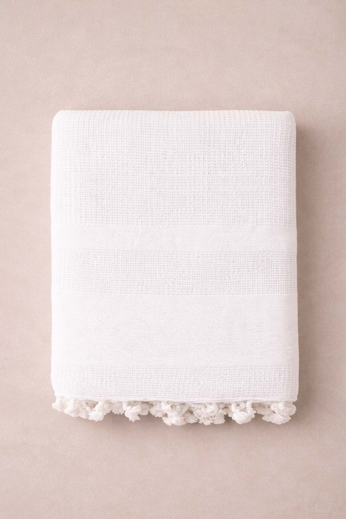 Stone Sofa Throw White