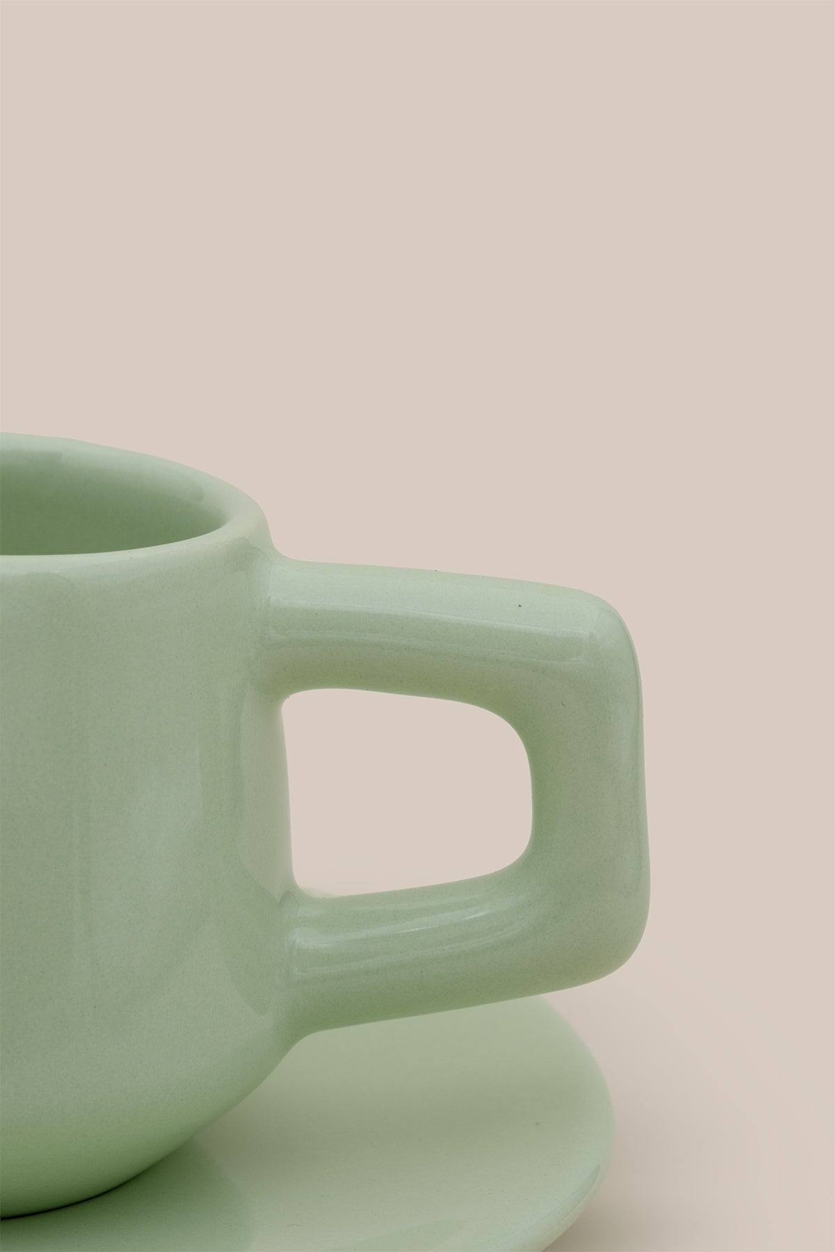 Stoneware Espresso / Türk Kahvesi Fincanı Yeşil