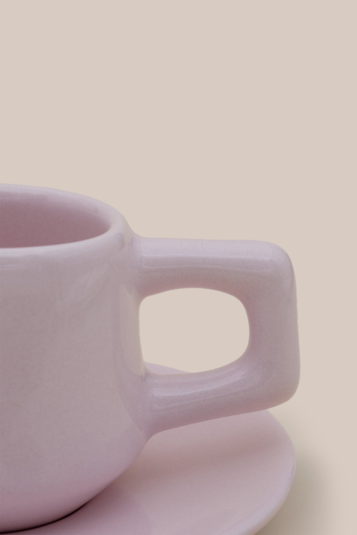 Stoneware Espresso / Türk Kahvesi Fincanı Pembe
