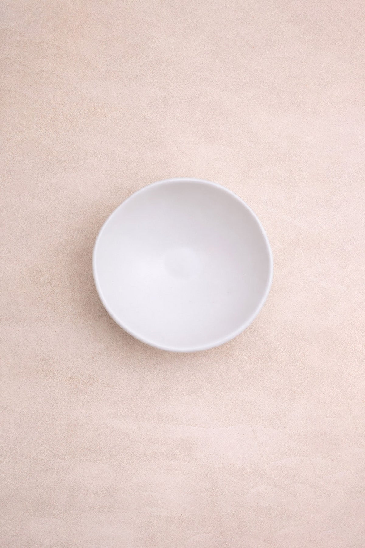 Elle Şekillendirilmiş Amorf Stoneware Kase Beyaz 10 cm