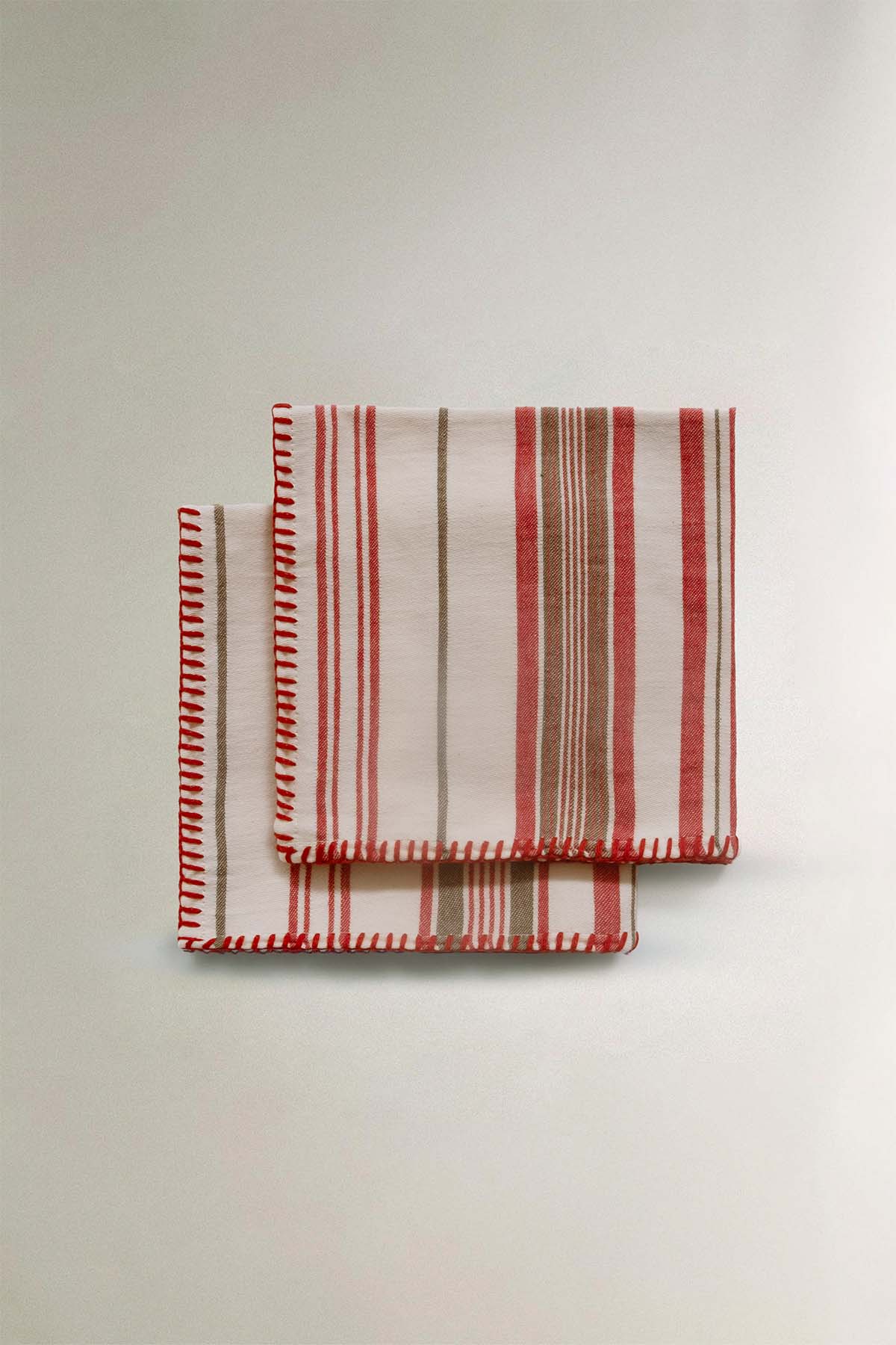 Çizgili Pamuk 2'li Peçete Seti