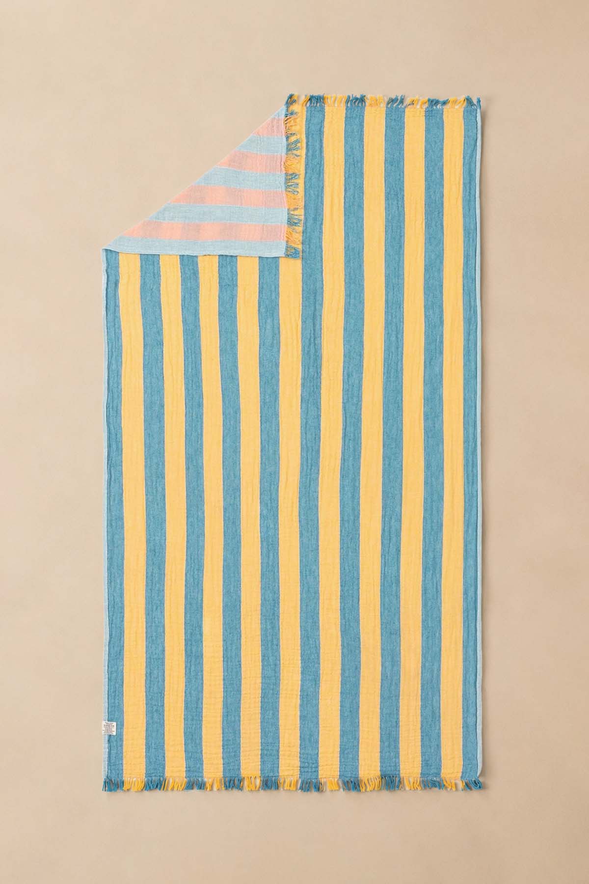 Striped Gauze Peştamal Mint