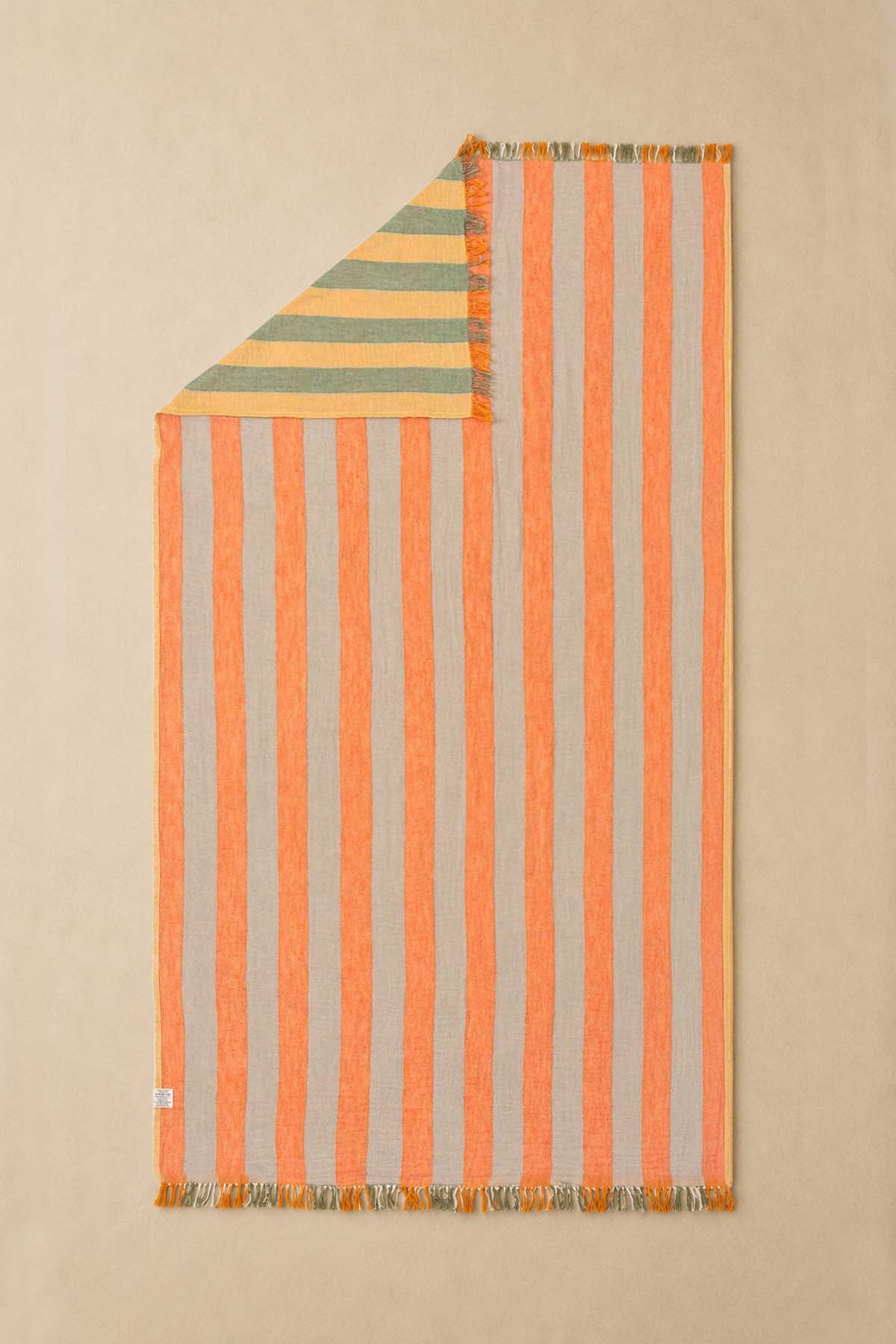 Striped Gauze Pestemal Yellow