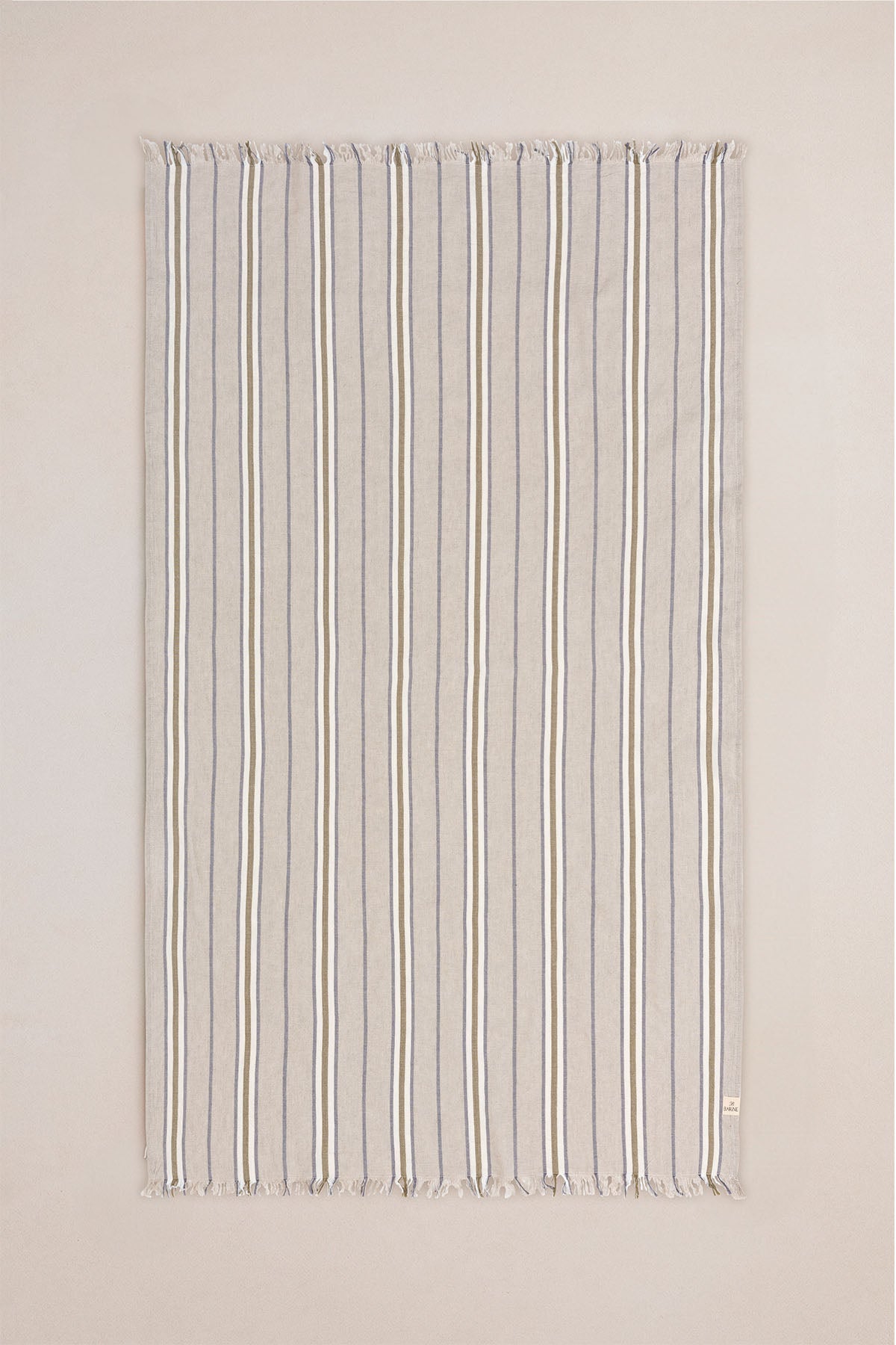 Striped Linen Linen Peshtamal Khaki