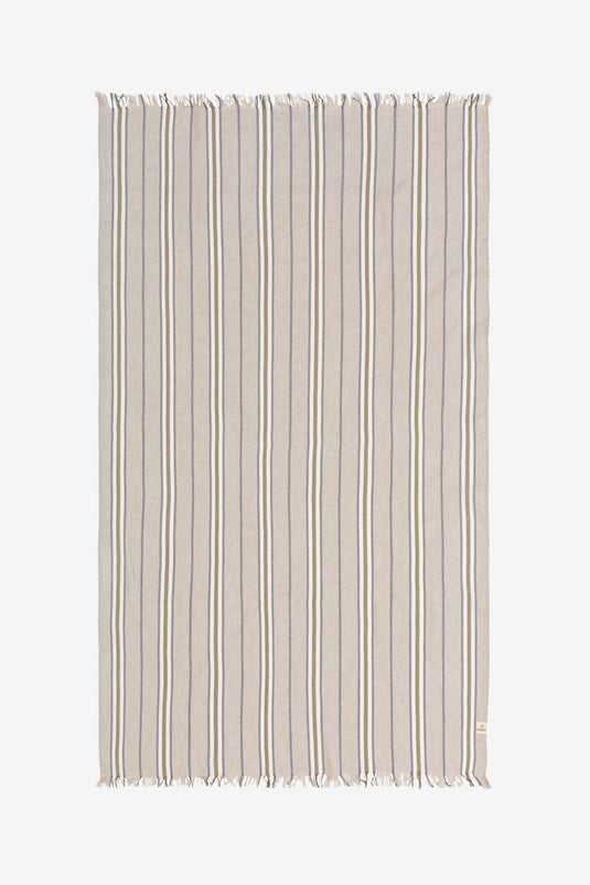 Striped Linen Linen Peshtamal Khaki