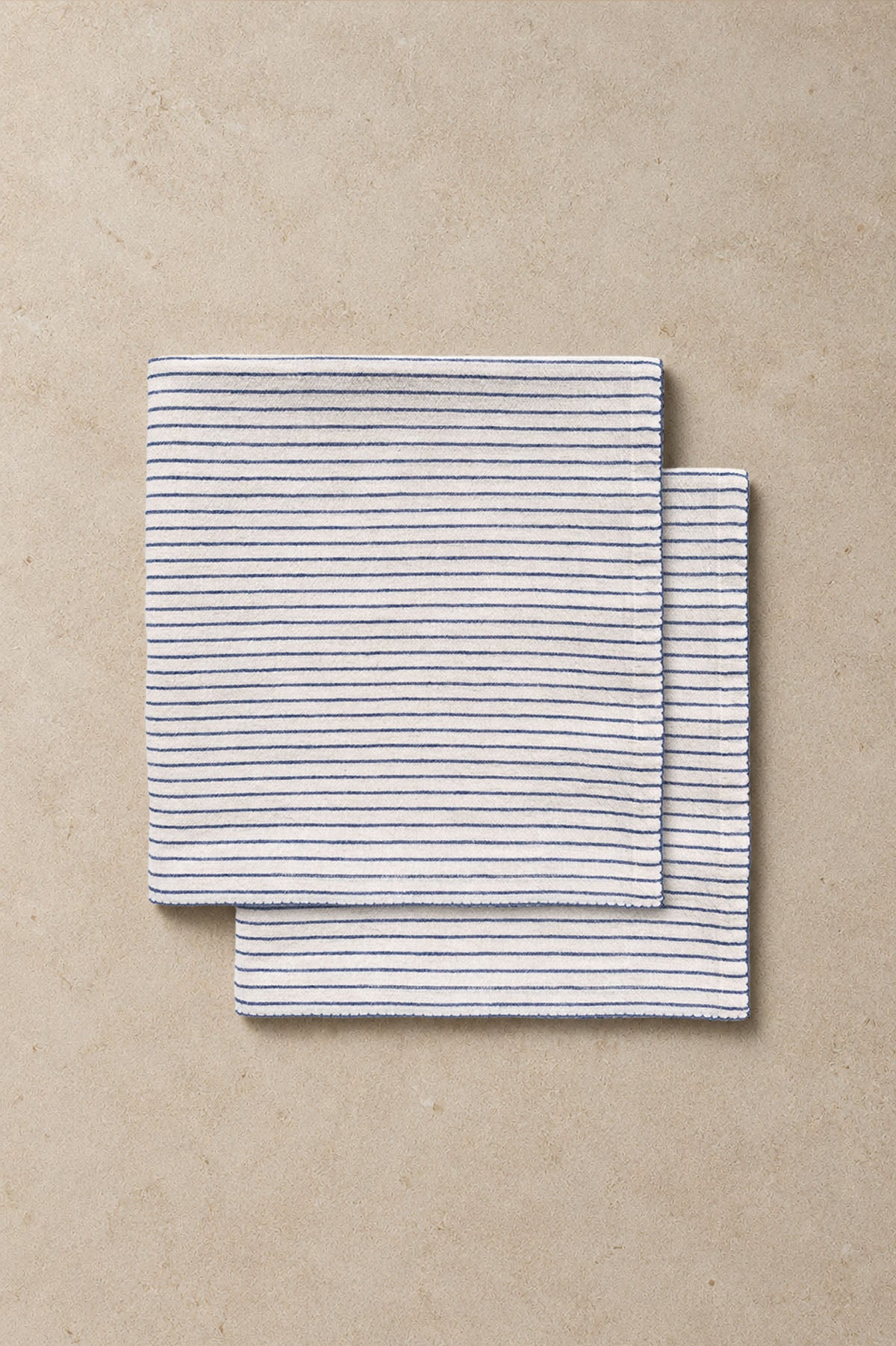 Striped Decorative Topstitched Napkin Set of 2
