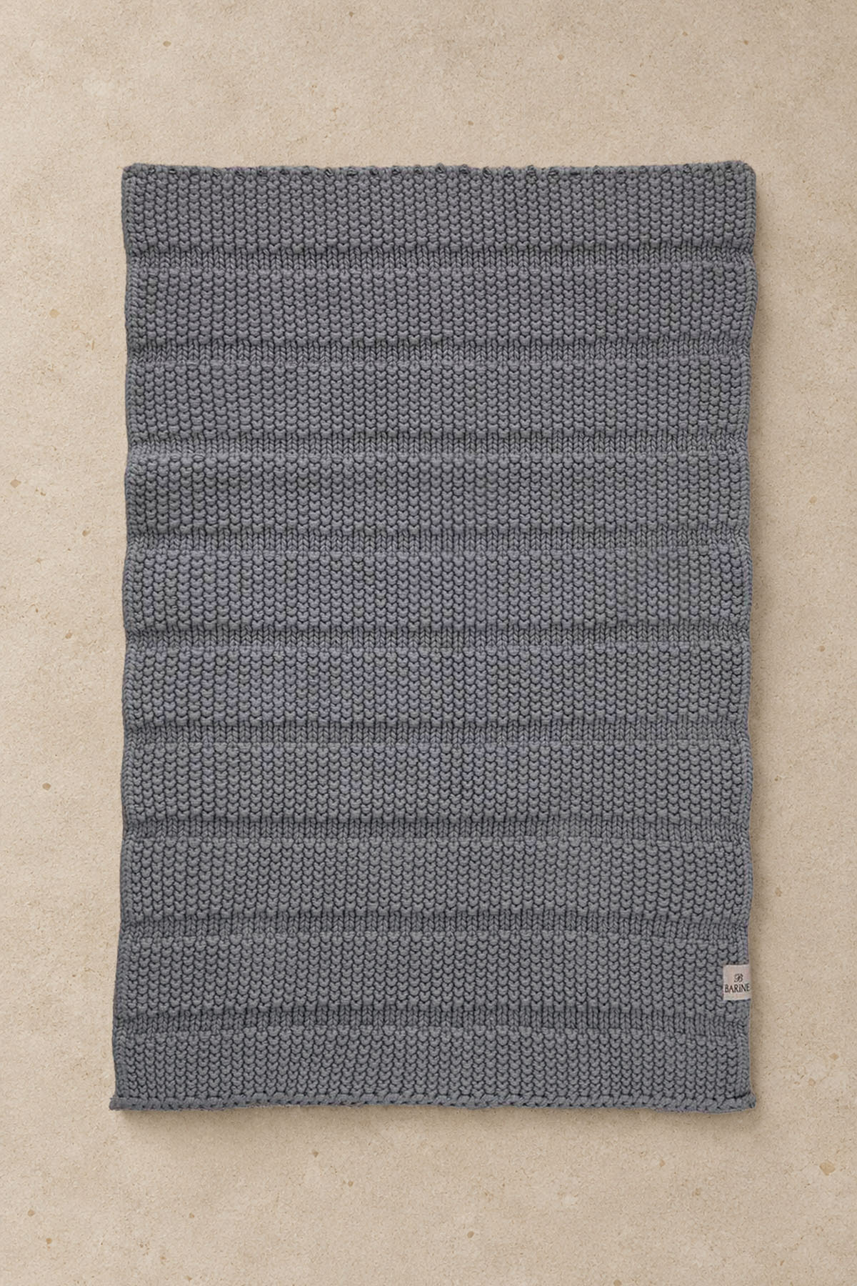Tide Knit Bath Mat Grey