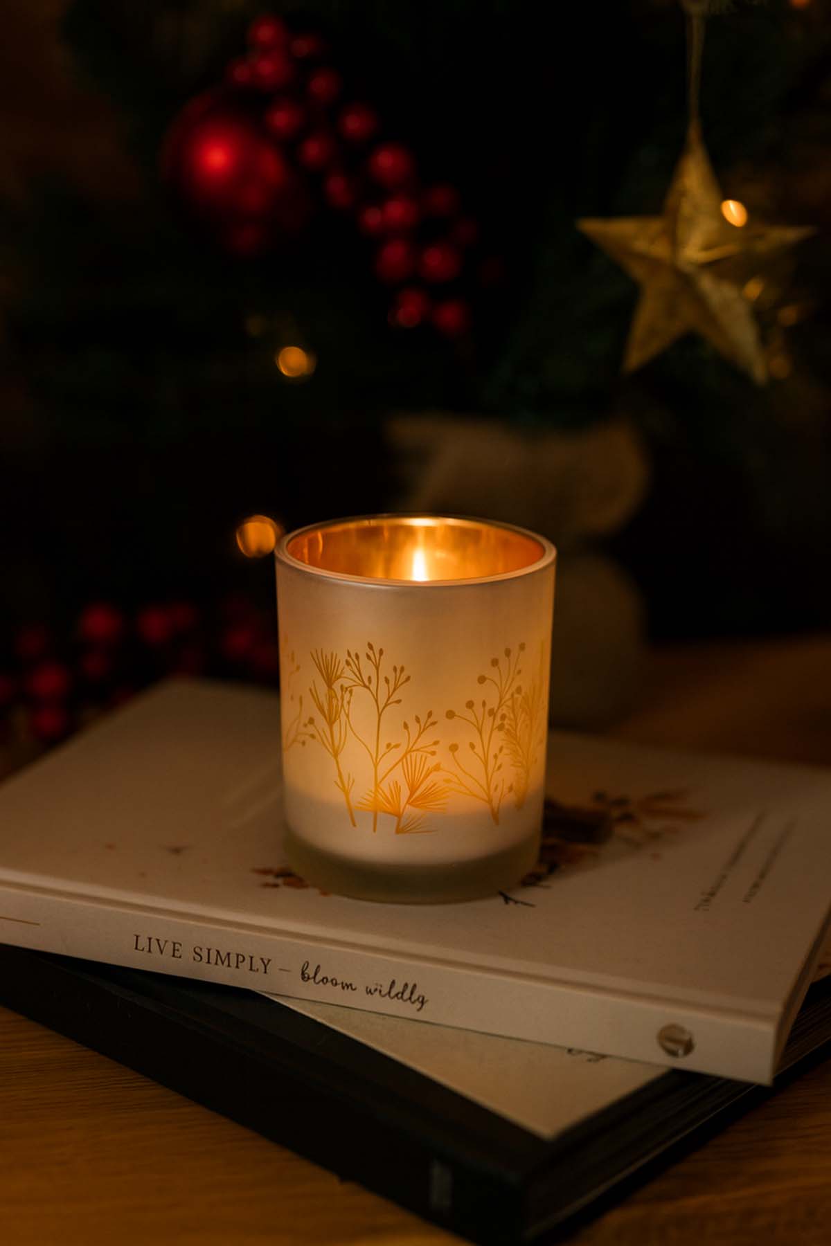 Kış Büyüsü Mumluk 8,5x10 cm