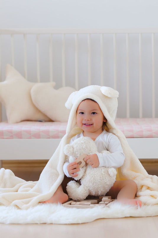 بطانية طفل أرنب إكرو