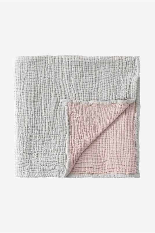 Cocoon Baby Blanket Blush-Grey