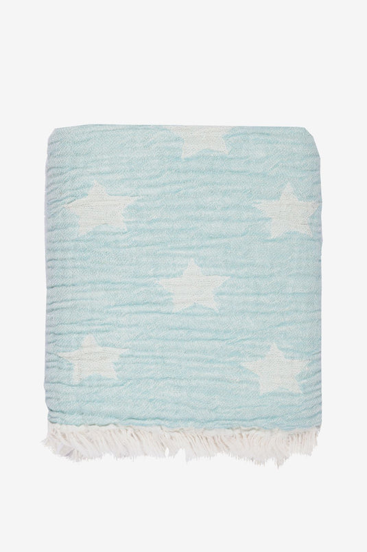 Cuddling Star Baby Blanket Mint