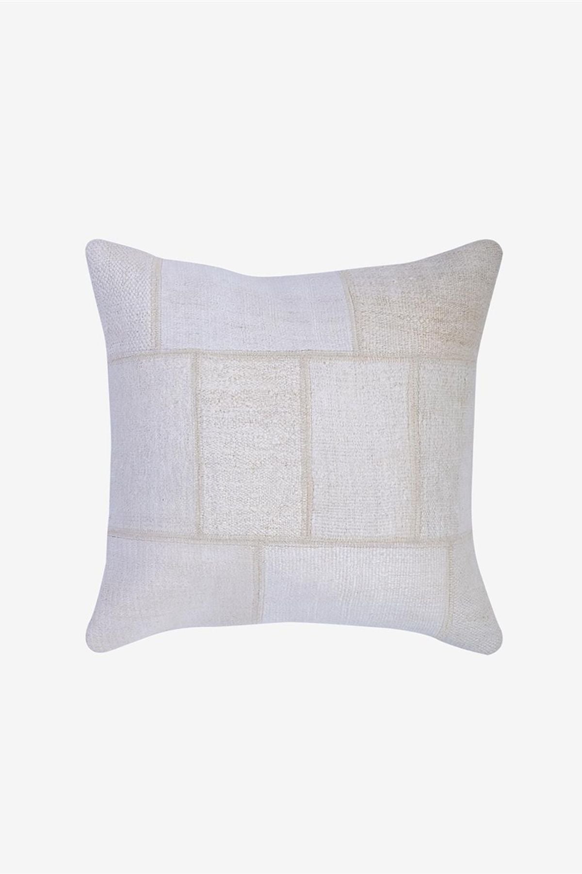 Housse de coussin en chanvre crème