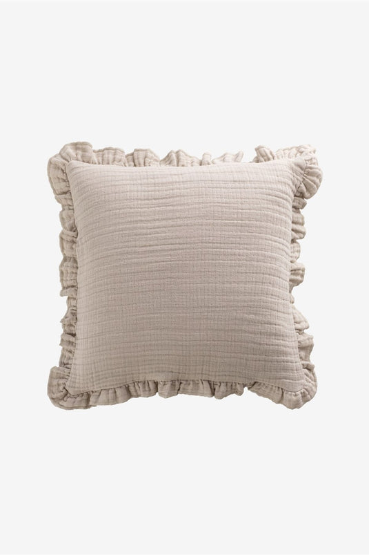 Linen Gauze Throw Pillow Cover Natural