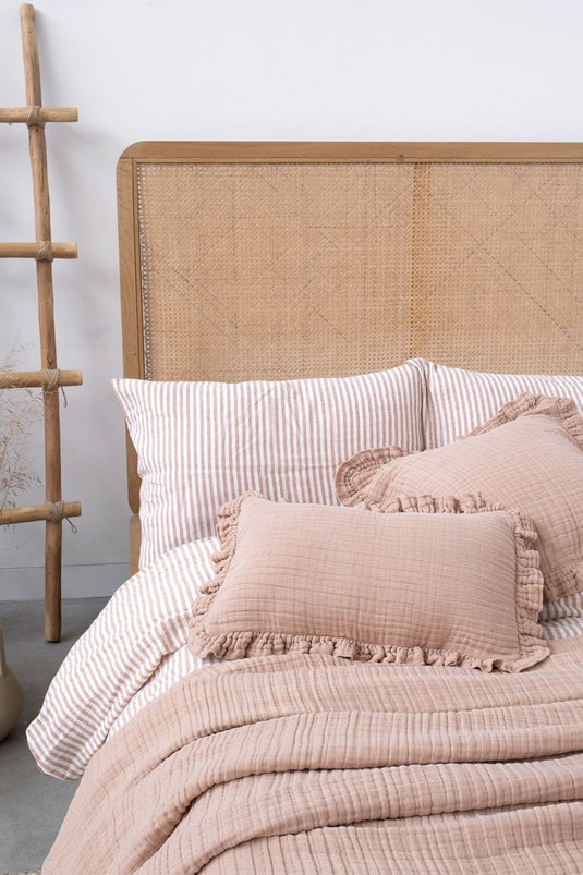 Linen Gauze Linen Bedspread Cuban Sand