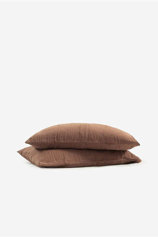 Famous Linen Pillowcase Set of 2 Bison