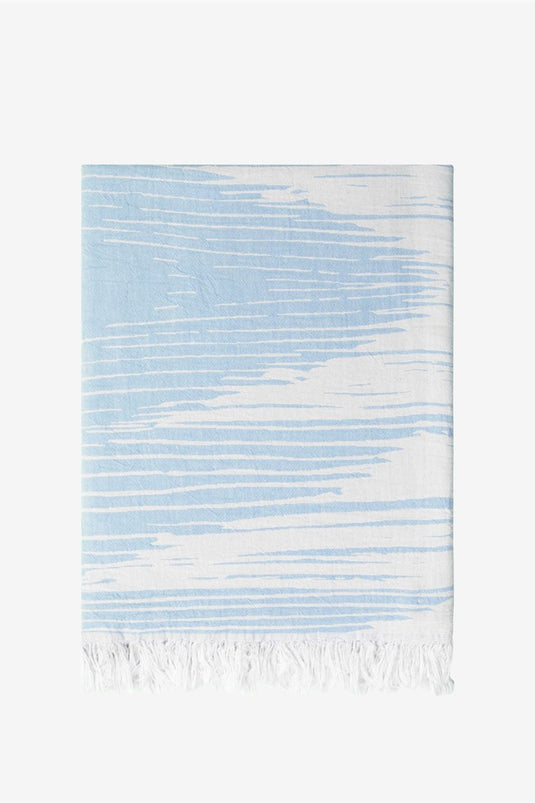 Monochrome Sofa Throw Lyons Blue